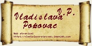 Vladislava Popovac vizit kartica
